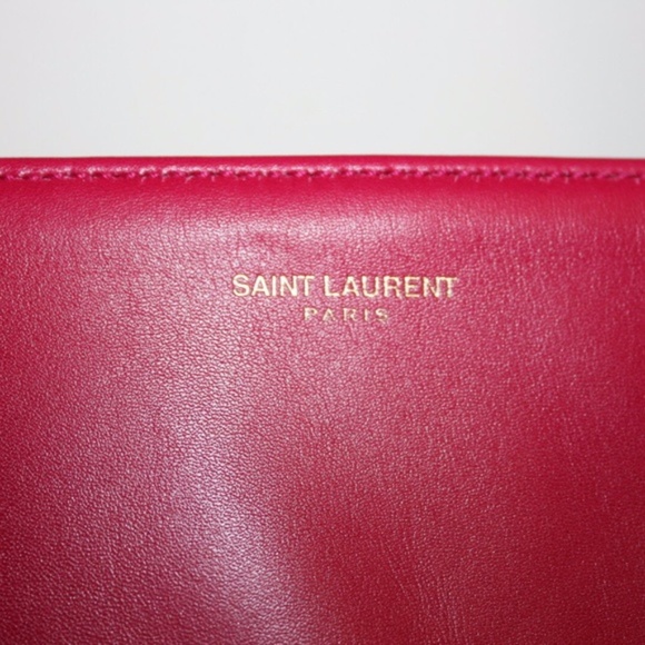 SAINT LAURENT LEATHER TOTE BAG HANDBAG & WALLET - Picture 10 of 11
